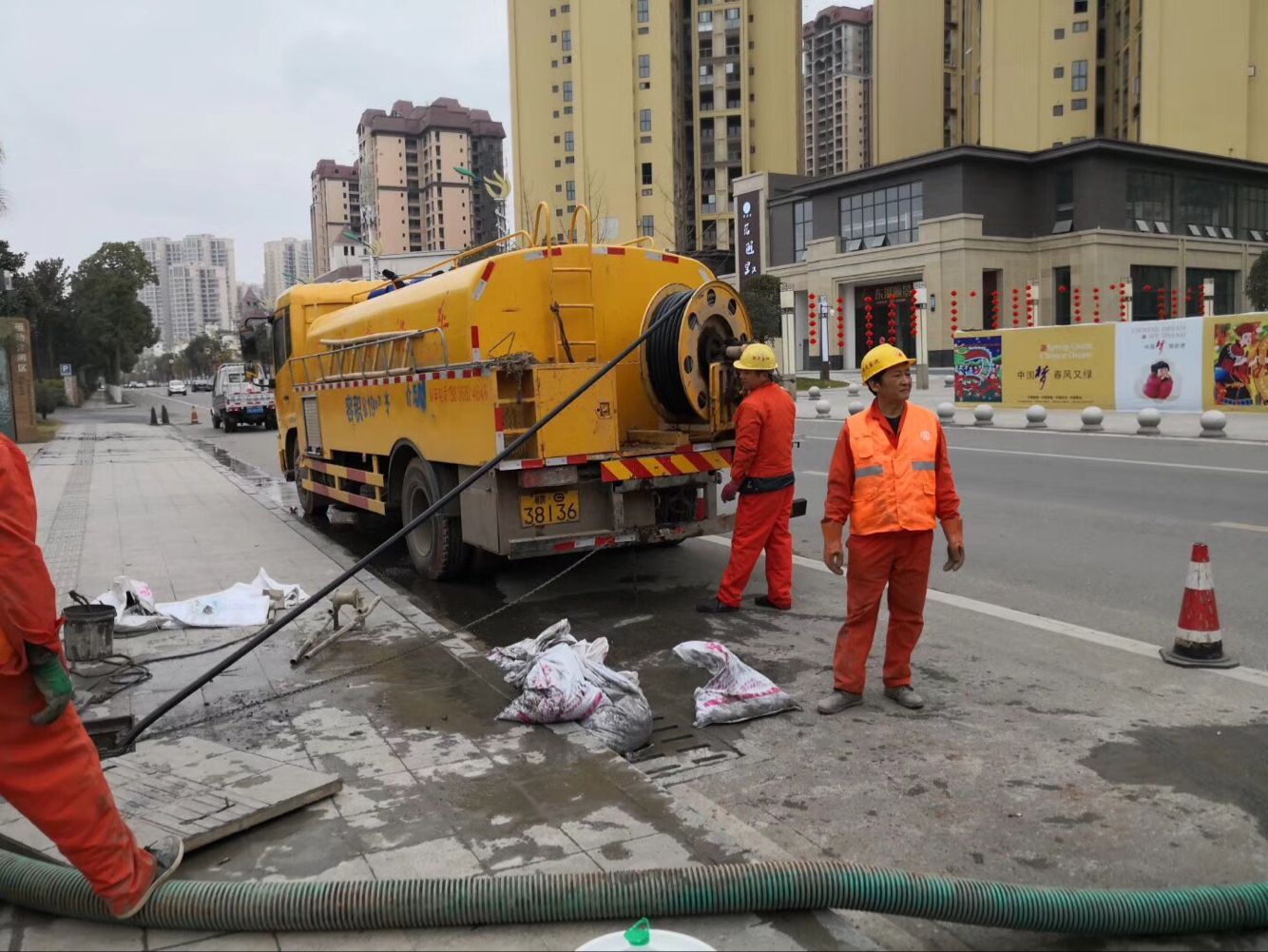 赣县排污管道清淤-管道清洗